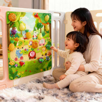 Felt Busy Board Montessori Educational Toy for Toddlers - Fruit Cutting & Picking Activity Board
