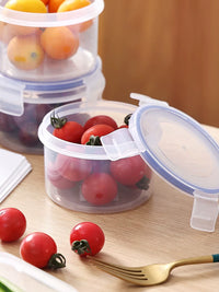 Food Grade Microwave Safe Food Storage Containers with Lids - Leakproof Plastic Bento Boxes for Fruit & Meals