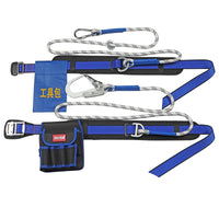 Single Waist Safety Harness for Electricians and Outdoor Work, Fall Protection Belt for Air Conditioning Installation and Scaffolding