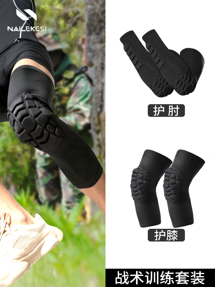 Goalkeeper Knee and Elbow Pads Set for Soccer Football Training and Matches