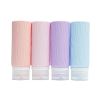 Portable Silicone Travel Bottles for Shampoo, Lotion, and Toiletries