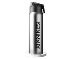Insulated Water Bottle for Students, Large Capacity Thermal Flask with One-Touch Lid and Filter, Stainless Steel