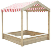Kids Outdoor Wooden Sand Pit Sandbox with Fence, Garden Home Digging Sand Play Equipment for Preschool Children