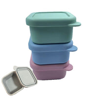 Silicone Food Storage Container for Baby & Toddler Snacks, Fruits, and Nuts - Airtight & Freezer Safe