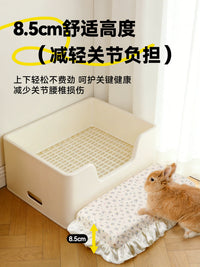 Rabbit Stair Pet Toilet Step Mat Dwarf Rabbit Chinchilla Guinea Pig Cage Steps Removable Washable Non-slip