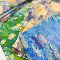 American Countryside Oil Painting Style Cotton Linen Tablecloth for Dining Table and Coffee Table Decor