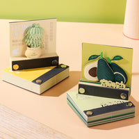 3D Creative Tear-Off Memo Pad with Retro Design
