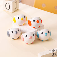 Ceramic Bird Feeder Bowl Anti-Splash No-Spill Food Dish for Small Parrots and Pet Birds