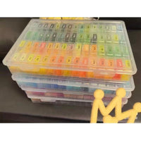 Perler Bead Storage Organizer Kit with Clear Containers and Large Capacity Box
