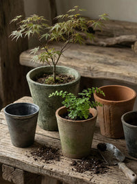 Handmade Terracotta Breathable Planter Pot for Succulents and Orchids