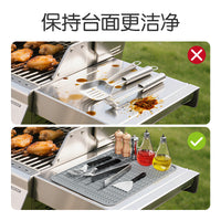 Silicone Griddle Mat for Blackstone Grills, Heat-Resistant BBQ Tool Mat, Air Fryer Drip Pad
