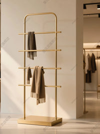 Multi-Layer Scarf and Fabric Display Rack for Retail Stores