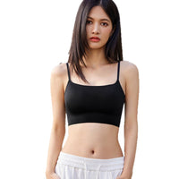 Seamless Padded Bralette for Women, Invisible Backless Design, Perfect for White T-Shirts