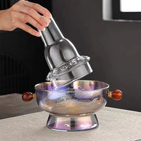 Borosilicate Glass Hot Pot with Double Handles for Home Use