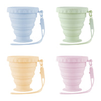 Foldable Silicone Travel Cup - Portable, High-Temperature Resistant, Food-Grade Collapsible Mug for Camping & Outdoor Use