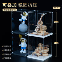 Acrylic Display Case for Collectibles, Building Blocks, and Action Figures - Dustproof Clear Organizer Box