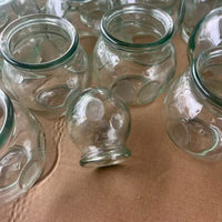 Thickened Glass Cupping Set for Traditional Chinese Medicine and Beauty Salons, Vacuum Cupping Therapy Kit for Home Use