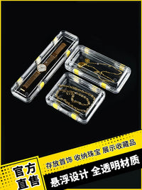 Floating Vacuum Transparent Jewelry Display Box Anti-oxidation Storage for Watches, Bracelets, Necklaces