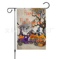 Halloween Christmas Thanksgiving Garden Flag Double-Sided Outdoor Decoration Pumpkin Autumn Black Cat Flag