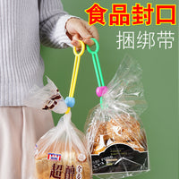 Multi-functional Food Bag Sealing Clips with Cord Organizer