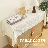 American Style Lace Dustproof Table Runner for Dining Table TV Cabinet Coffee Table