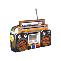 Retro Mini Building Blocks Set - Camera, Washing Machine, Department Store, Breakfast Shop Models