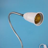 E27 Flexible Gooseneck Clamp Lamp Holder with Switch for Plant Grow Lights