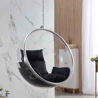 Bubble Hanging Chair Acrylic Swing for Indoor Outdoor Balcony Patio