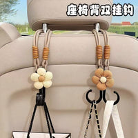 Car Seat Headrest Hooks for Bags and Organizers, Multi-functional Vehicle Backseat Hanger