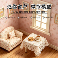 1/12 Scale Dollhouse Miniature Window Model for Pretend Play