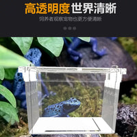 Nomoy Pet Reptile Breeding Box Transparent Terrarium for Spiders Geckos Amphibians