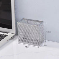 Wall-Mounted Pen Holder Desk Organizer for Office and School Supplies