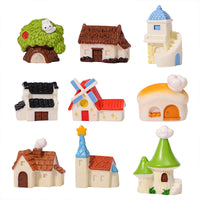 Miniature Landscape Moss Micro-World Castle Figurines for DIY Garden Decor