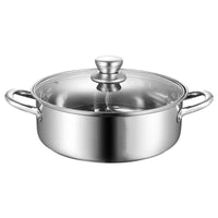 316 Stainless Steel Commercial Hot Pot, Induction Cooker & Gas Stove Compatible, Food Grade Thickened Soup Pot