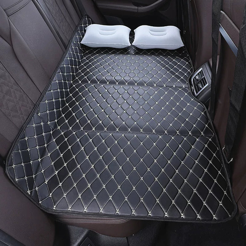 Car Inflatable Travel Mattress for Back Seat, Portable Foldable Air Bed for Road Trips and Camping