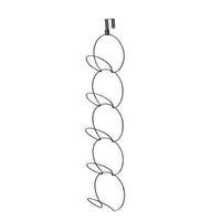 Over-the-Door Hat Rack with 5 Rings - Wall Mount Organizer for Hats, Scarves, and Accessories