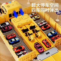 Oversized Container Truck Crane Large Truck Alloy Excavator Engineering Vehicle Toy Set for Boys