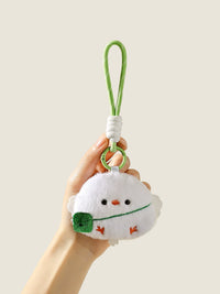 Plush Bird Backpack Charm & Keychain - Cute Animal Doll Pendant for Bags & Keys