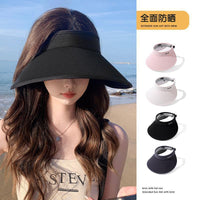 Women's Reversible Ice Silk Sun Hat with Wide Brim, UV Protection for Cycling & Outdoors