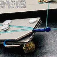 Fishing Hook Tying Tool Kit for Beginners, Manual Fast Knot Tyer, Line-Friendly Hook Tier