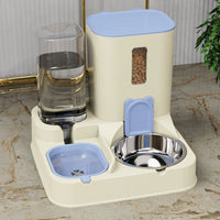 Automatic Pet Feeder with Water Dispenser and Double Bowls for Cats and Dogs