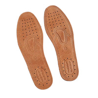 Genuine Leather Insoles for Men and Women - Breathable, Sweat-Absorbent, Odor-Resistant, Durable