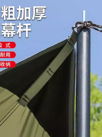 Heavy-Duty Portable Folding Tent Poles for Outdoor Camping and Sun Shelters
