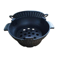 Cast Iron Charcoal Grill Set for Outdoor BBQ, Tea Boiling, Heating, and Roasting