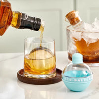 Silicone Sphere Ice Ball Maker Mold for Whiskey and Cocktails, Round Ice Cube Tray