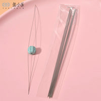 Beading Needles for Jewelry Making, Ultra-Fine Twisted Wire Needles for Pearls and Crystals