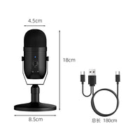 USB Condenser Microphone for PC, PS4, Gaming, Streaming, Recording, and Mobile Devices with Type-C