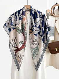 Women's Bohemian Style Large Square Scarf Sun Protection Shawl