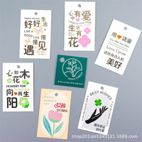 Floral Decoration Card Gift Box Message Card Handwritten Greeting Card Decorative Tag Wholesale