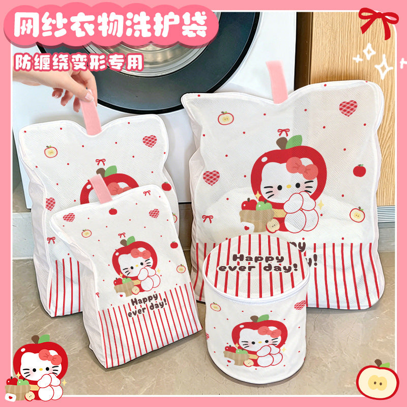 Cartoon Laundry Bag Set for Delicates and Woolens, Anti-deformation Fine Mesh Washing Bags